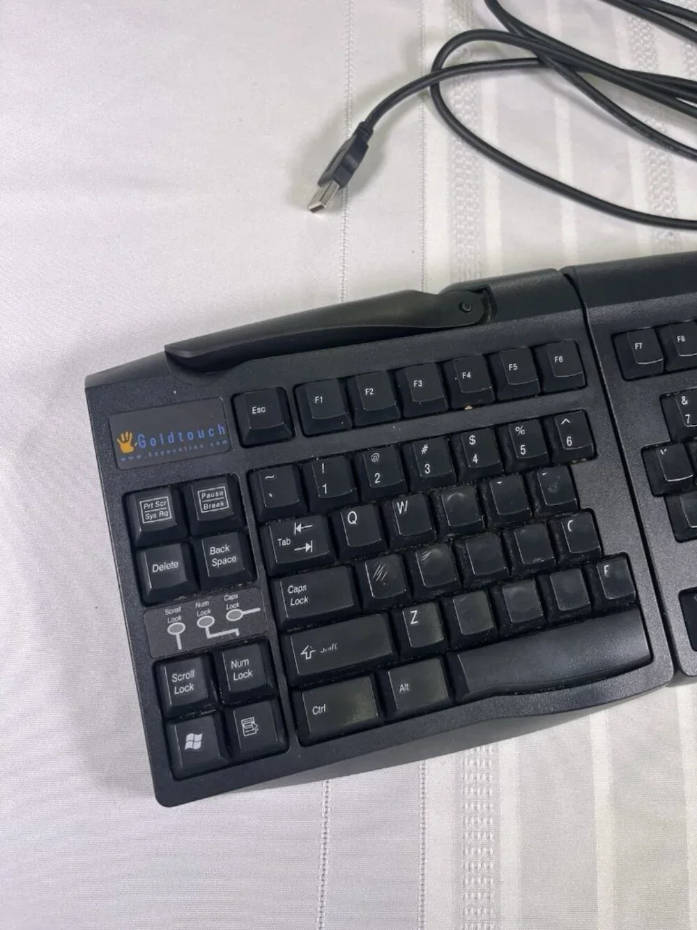 Goldtouch KeyOvation GTU-0077 Adjustable Split Ergonomic USB Keyboard Black
